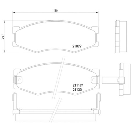 Pagid Brakes Disc Brake Pad, 355005621 355005621